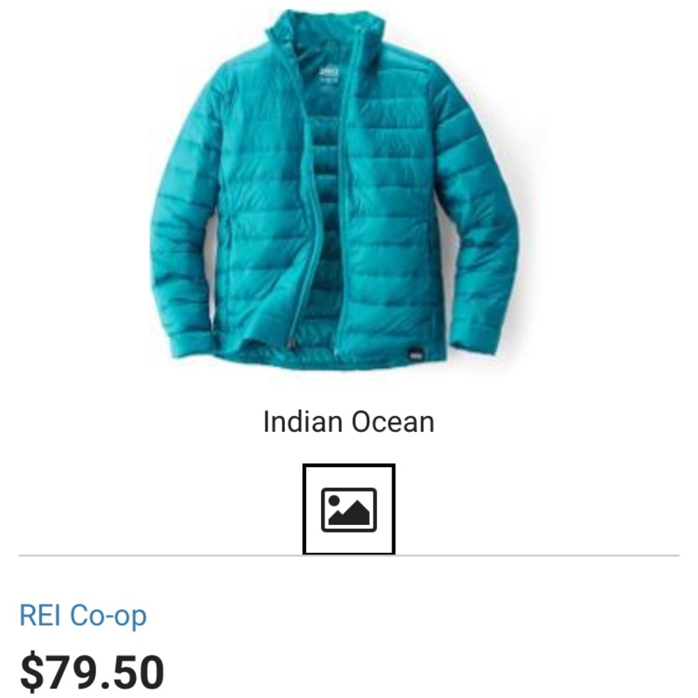 Girls REI Down Puffer Jacket